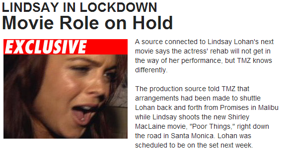 Lindsay Lohan, about to yell at and/or vomit on someone.
